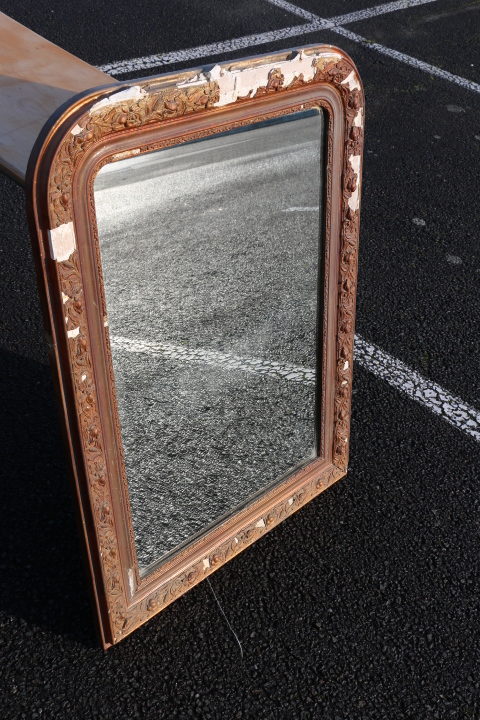 Miroir doré ancien 1040mm