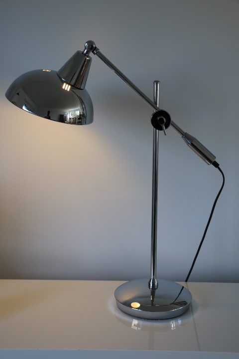 Lampe à balancier chromée italienne 1970