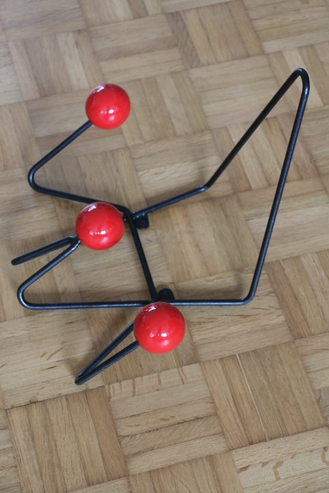 Patère ROGER FERAUD 3 boules 1950