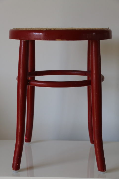 Tabouret bois canné 465mm