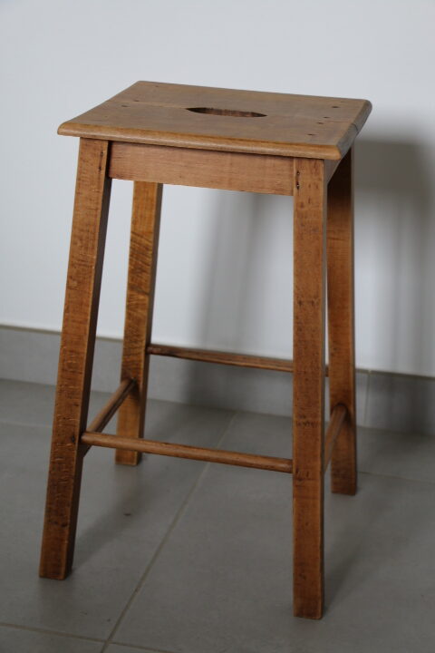 Tabouret chêne années 50 500mm