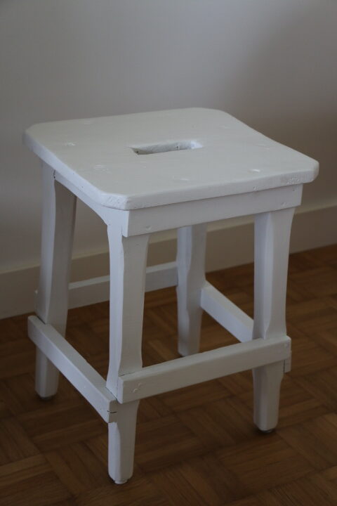 Tabouret chêne blanc artisanal