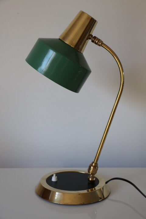 Lampe à poser laiton verte 460mm