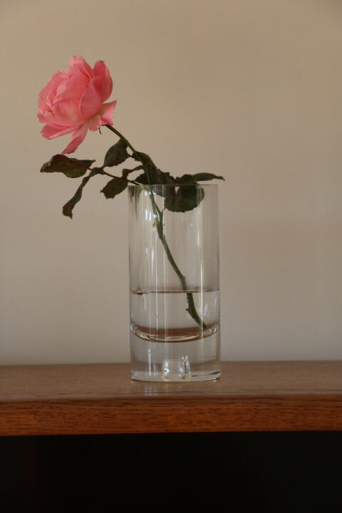 Petit vase verre épais