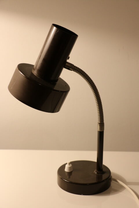 Mini lampe acier marron 1970