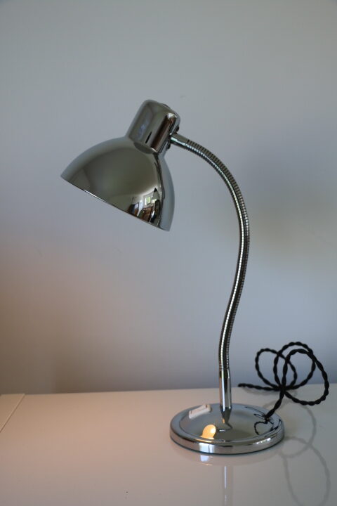 Lampe chromée flexible 1960