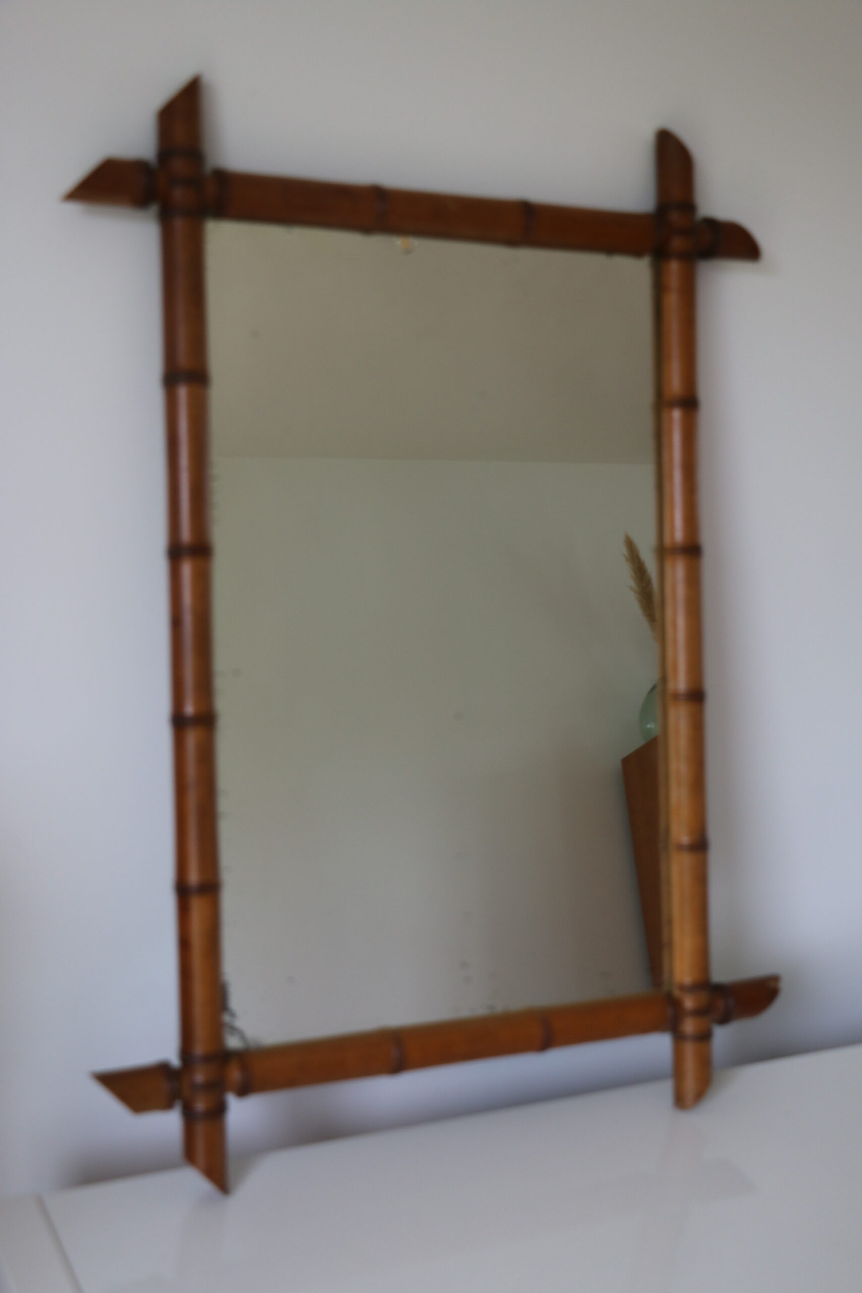 Miroir imitation bambou 770*550mm (RESERVE)