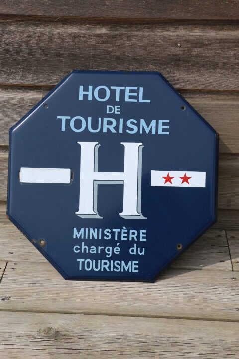 Plaque émaillée « hôtel de tourisme » 2 étoiles