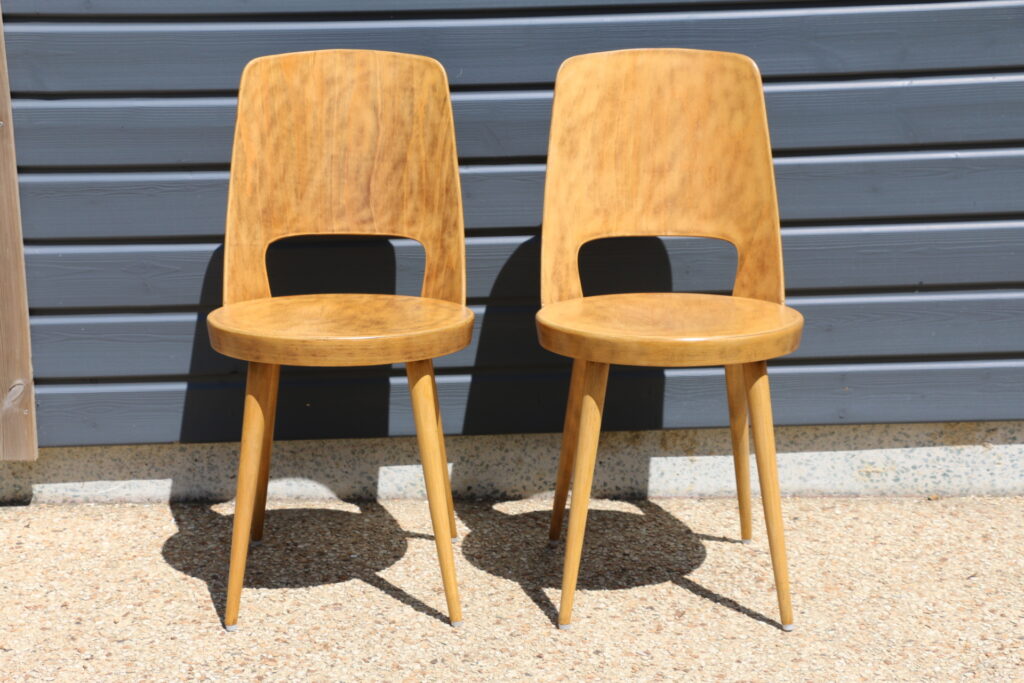 2 chaises BAUMANN « MONDOR » claire 