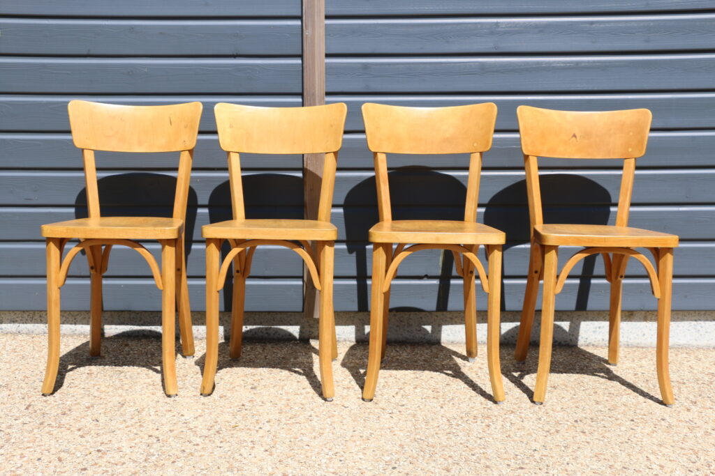 Série de 4 chaises Baumann N°33