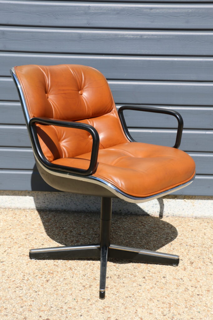 Fauteuil POLLOCK cuir cognac