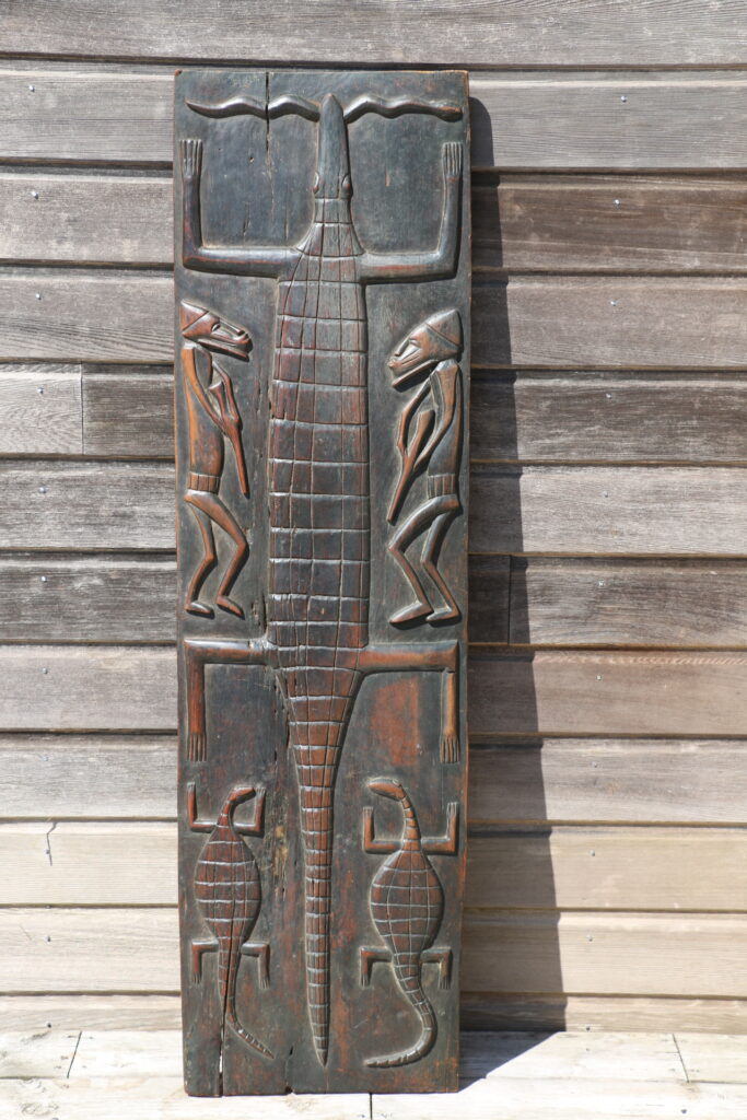 Panneau décoratif motif africain bois