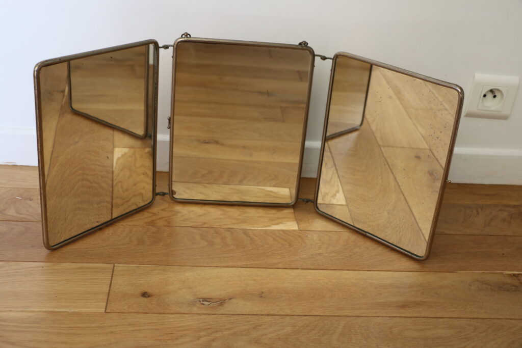 Miroir barbier triptyque (70*28cm)