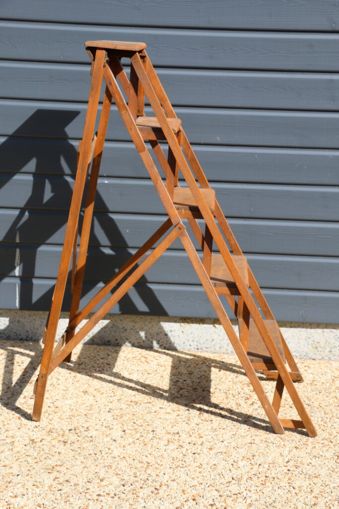 Escabeau/échelle bois de bibliothèque 1060mm