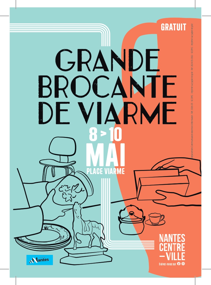 RDV Grande Brocante de Viarme Nantes 08/09/10 mai 2026