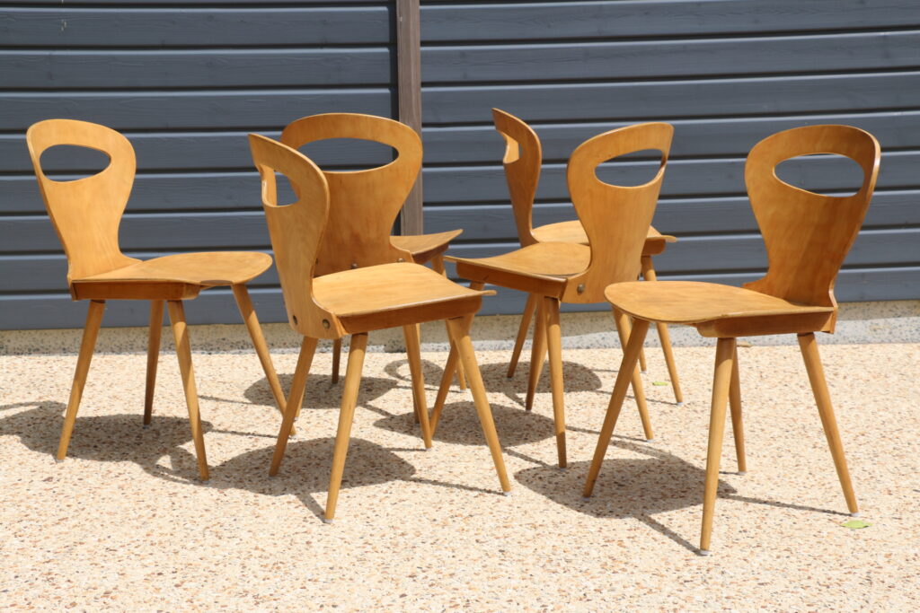 6 chaises BAUMANN V2 hêtre clair