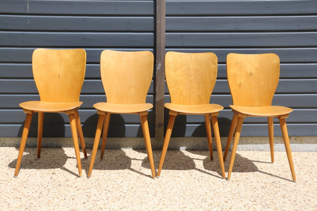 4 chaises BAUMANN 800G Max Bill 1955