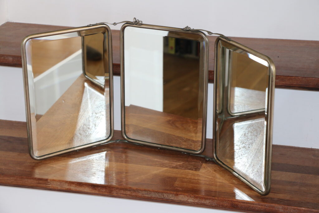 Miroir barbier triptyque biseauté (645*290mm)