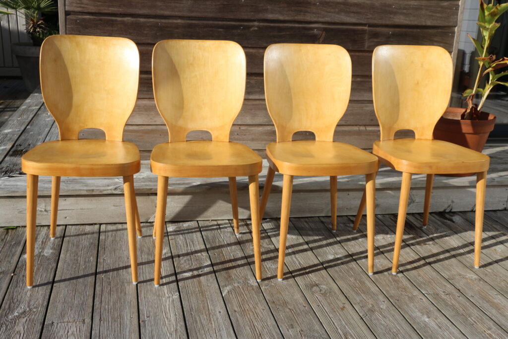 4 chaises BAUMANN 812 Max Bill 1955