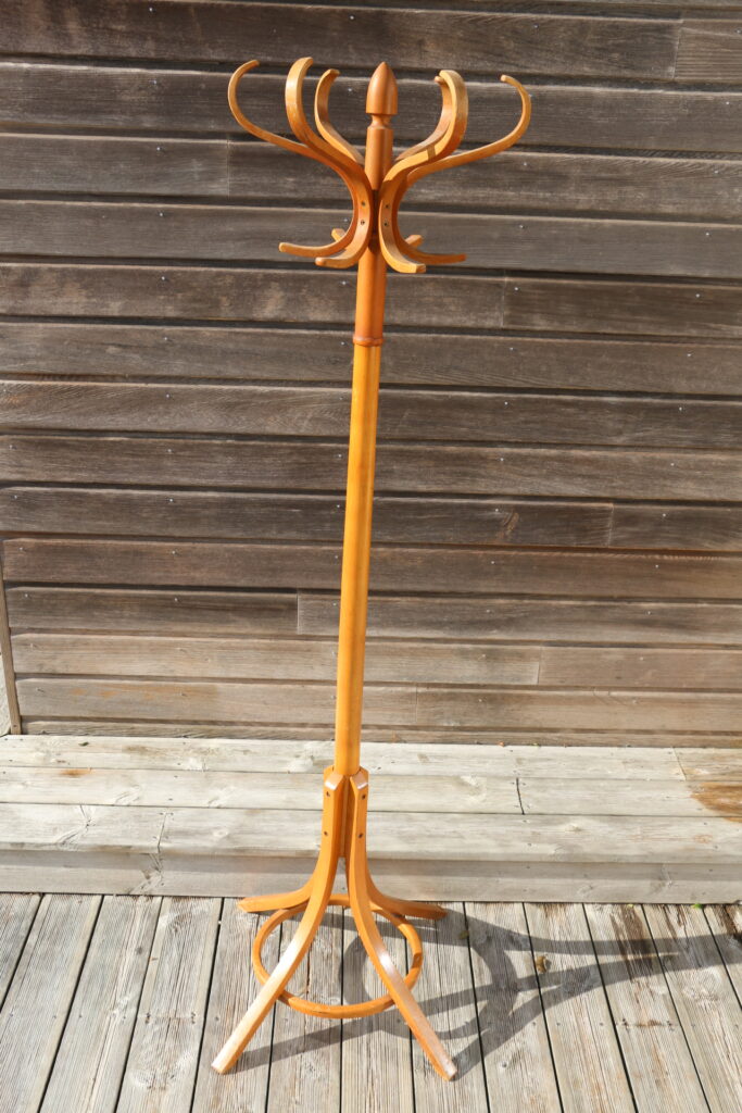 Portemanteau perroquet BAUMANN « tête olive » hêtre clair  PMO1